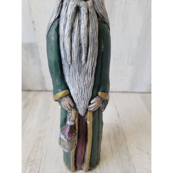 Folkart Santa Claus rustic Xmas Decor figure three kings man - Picture 3 of 15